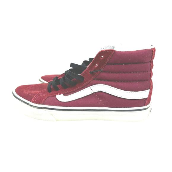 VANS Sk8-Hi Maroon High Top Sneaker Size Mens 5 Womens 6.5 Athleisure Skater - Picture 1 of 16